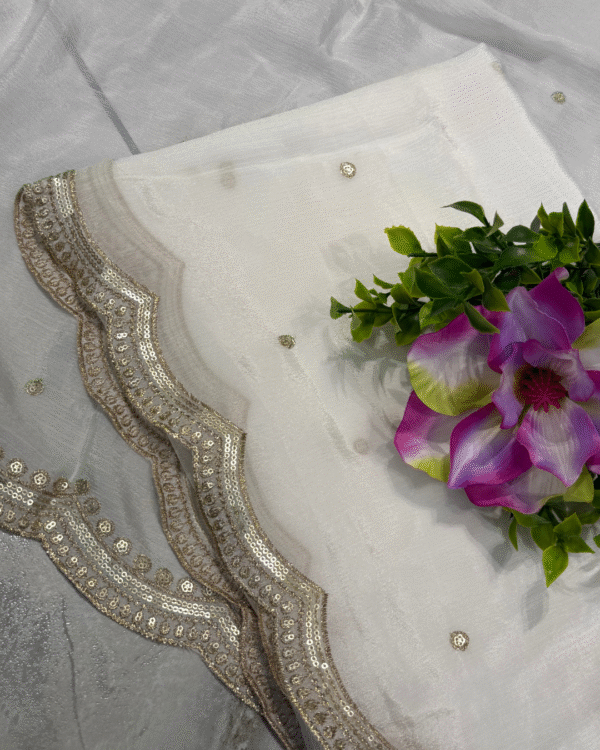 Dyeable Pure Chinon Dupatta - Image 2