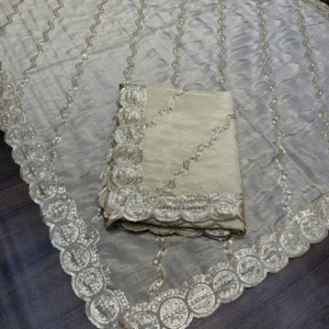 Dyeable Shimmer Tissue Dupatta