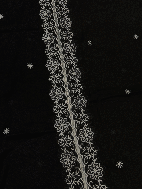 Cotton Mul Black Dupatta - Image 3