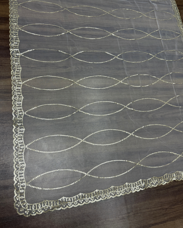 Dyeable Net Cutwork Dupatta - Image 2