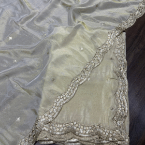 Dyeable Shimmer Tissue Dupatta
