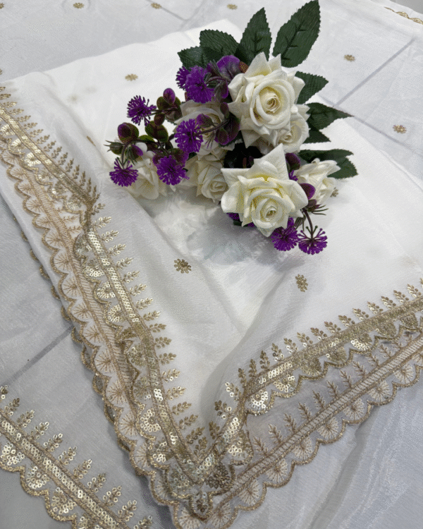 Dyeable Pure Chinon Dupatta - Image 2
