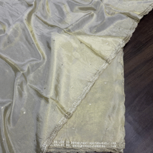 Dyeable Shimmer Tissue Dupatta