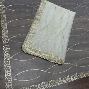 Dyeable Net Cutwork Dupatta