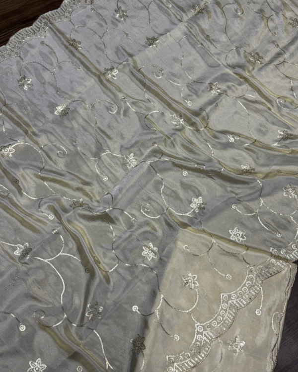 Dyeable Simmer Tissue Dupatta
