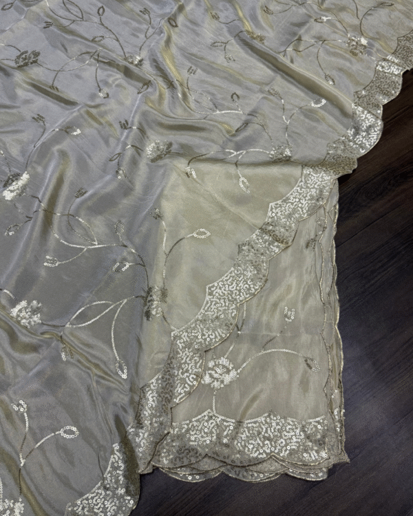 Dyeable Tissue Dupatta Design - Image 2